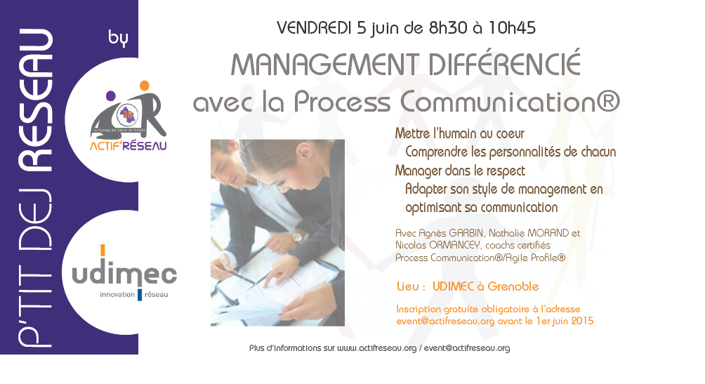 Atelier Management différencié grâce à la Process Communication – 5 juin 2015