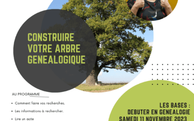 Atelier Construire votre arbre généalogique – Les bases