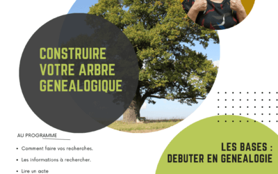 Atelier Construire son arbre généalogique – Les bases